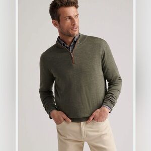 Peter Millar AUTUMN CREST SUEDE TRIM
QUARTER-ZIP